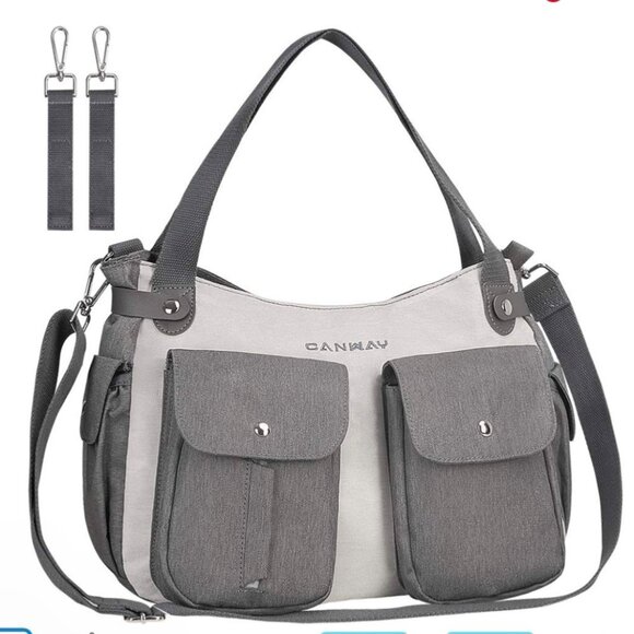Conway Diaper Bag Travel Baby Bag Waterproof Insulated Gray Tote - Picture 1 of 15